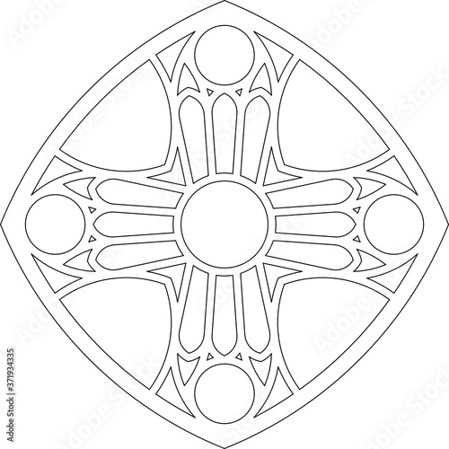 Rose Window Fig. 18, square 2, base, triangular 2, framework