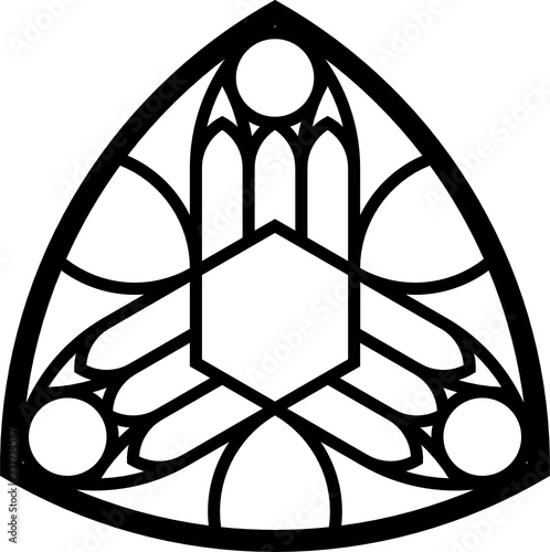 Rose Window Fig. 18, triangular 1, base, triangular 2
