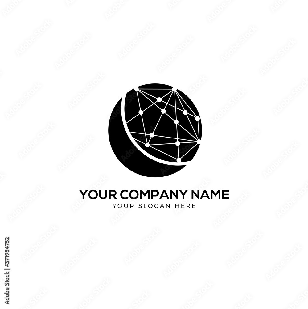 abstract technology logo design abstract technology logo design