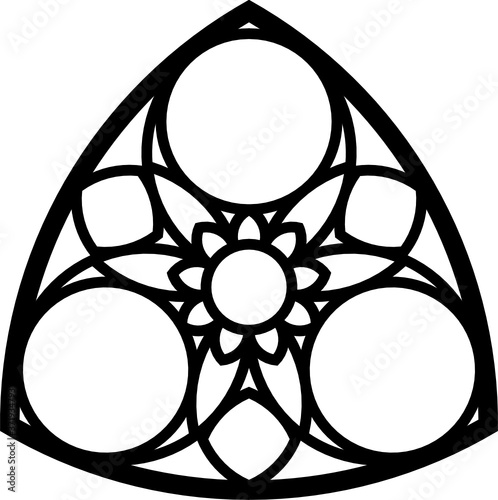 Rose Window Fig. 18, triangular 2, base, square 1