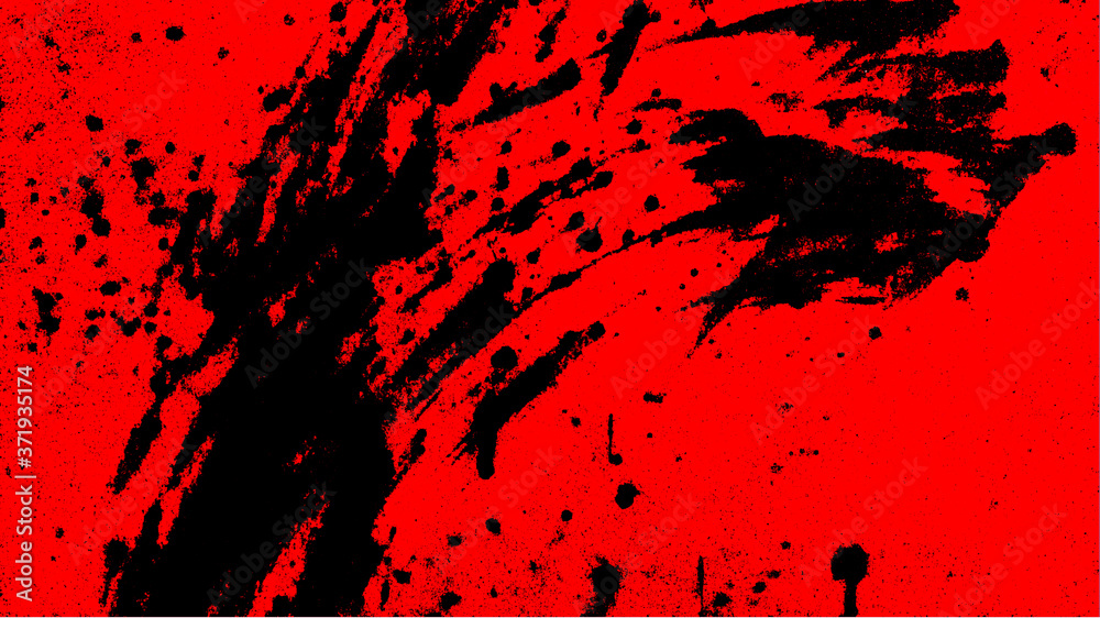 Chaos in Crimson: Abstract Black Splatter on Red. Bloodstained Silence: An Abstract Expression of Rage Chaos in Crimson: Abstract Black Splatter on Red. Bloodstained Silence: An Abstract Expression of Rage