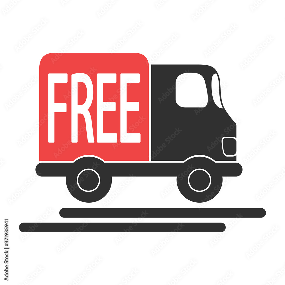 Free delivery icon.shipping delivery truck vector illustration design
