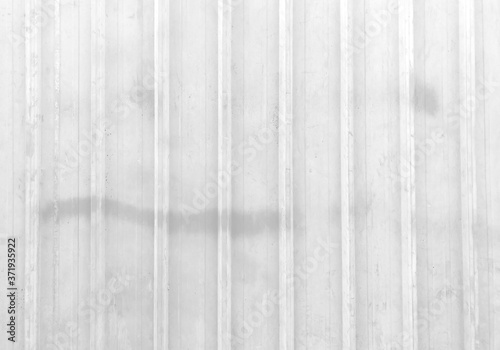 White background. Close up to pattern texture vertical zinc sheet vintage background view aluminum silver stainless rusty corrugated iron metal texture background, grunge process in vintage style.