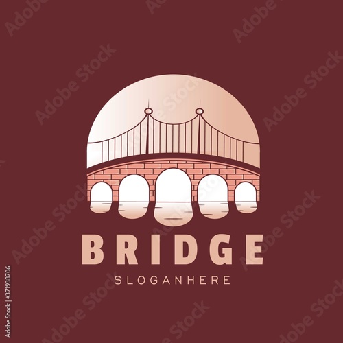 Bridge Logo Design Vector