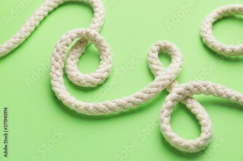 Braided cotton rope texture...