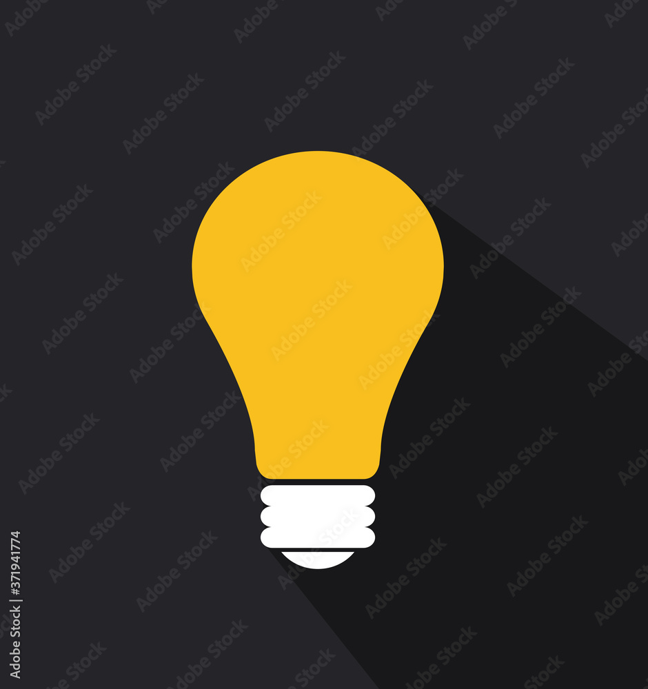 Light bulb in flat style Light bulb in flat style