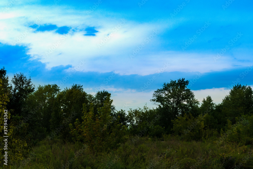 The evening sky is in the sunset. The evening sky is in the sunset.