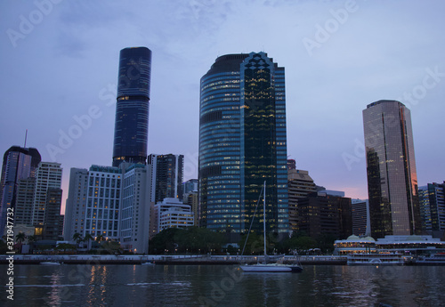 Brisbane City skyline kangaroo point 