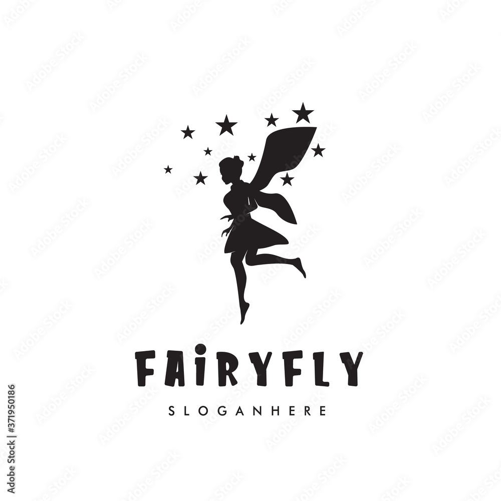 Fairy Logo Design Vector