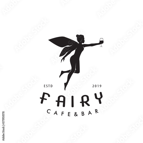 Fairy Bring Drink Logo Design Vector