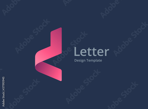Letter D logo icon design template elements