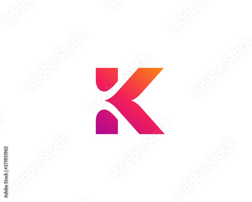 Letter K logo icon design template elements