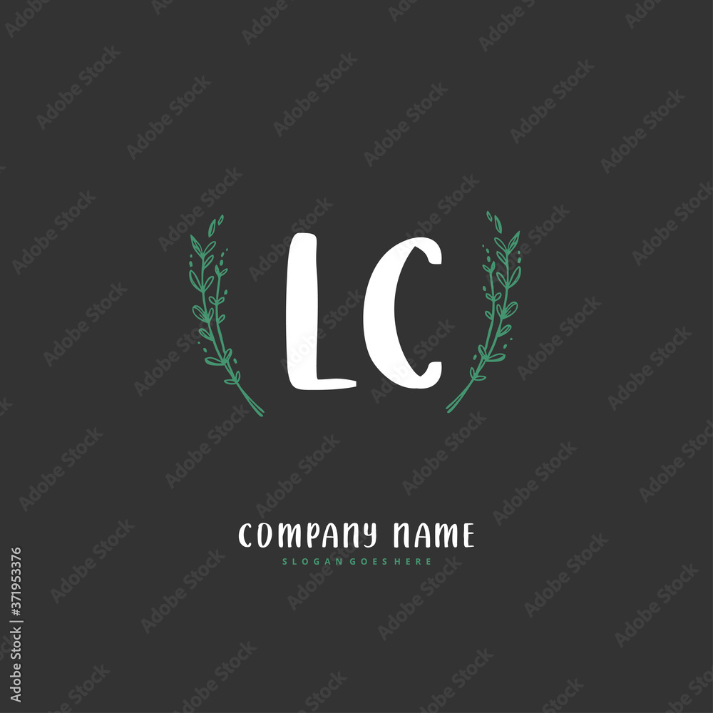 L C LC Initial handwriting and signature logo design with circle. Beautiful design handwritten logo for fashion, team, wedding, luxury logo. L C LC Initial handwriting and signature logo design with circle. Beautiful design handwritten logo for fashion, team, wedding, luxury logo.