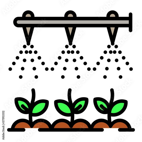 Modern irrigation technology icon. Outline modern irrigation technology vector icon for web design isolated on white background