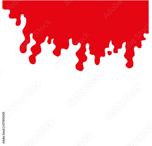 red blood white background vector