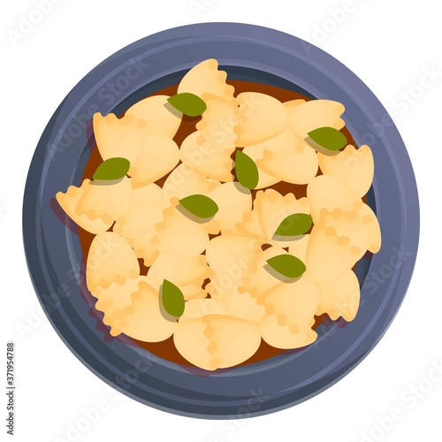 Dumplings icon. Cartoon of dumplings vector icon for web design isolated on white background