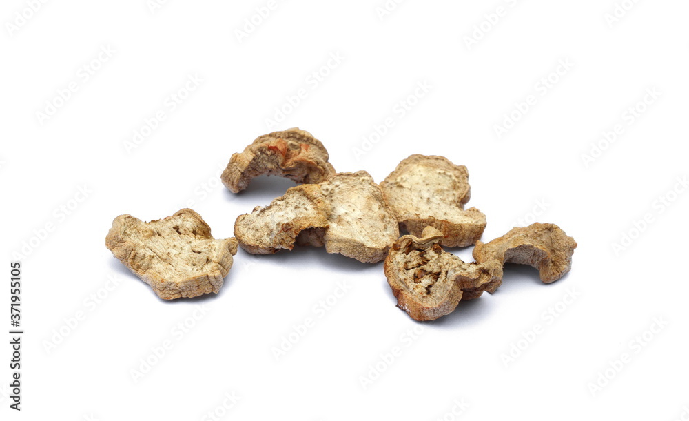 dried eggplant on white background dried eggplant on white background