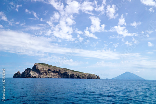 Italy Sicily, Aeolian Islands, Stromboli and Basiluzzo