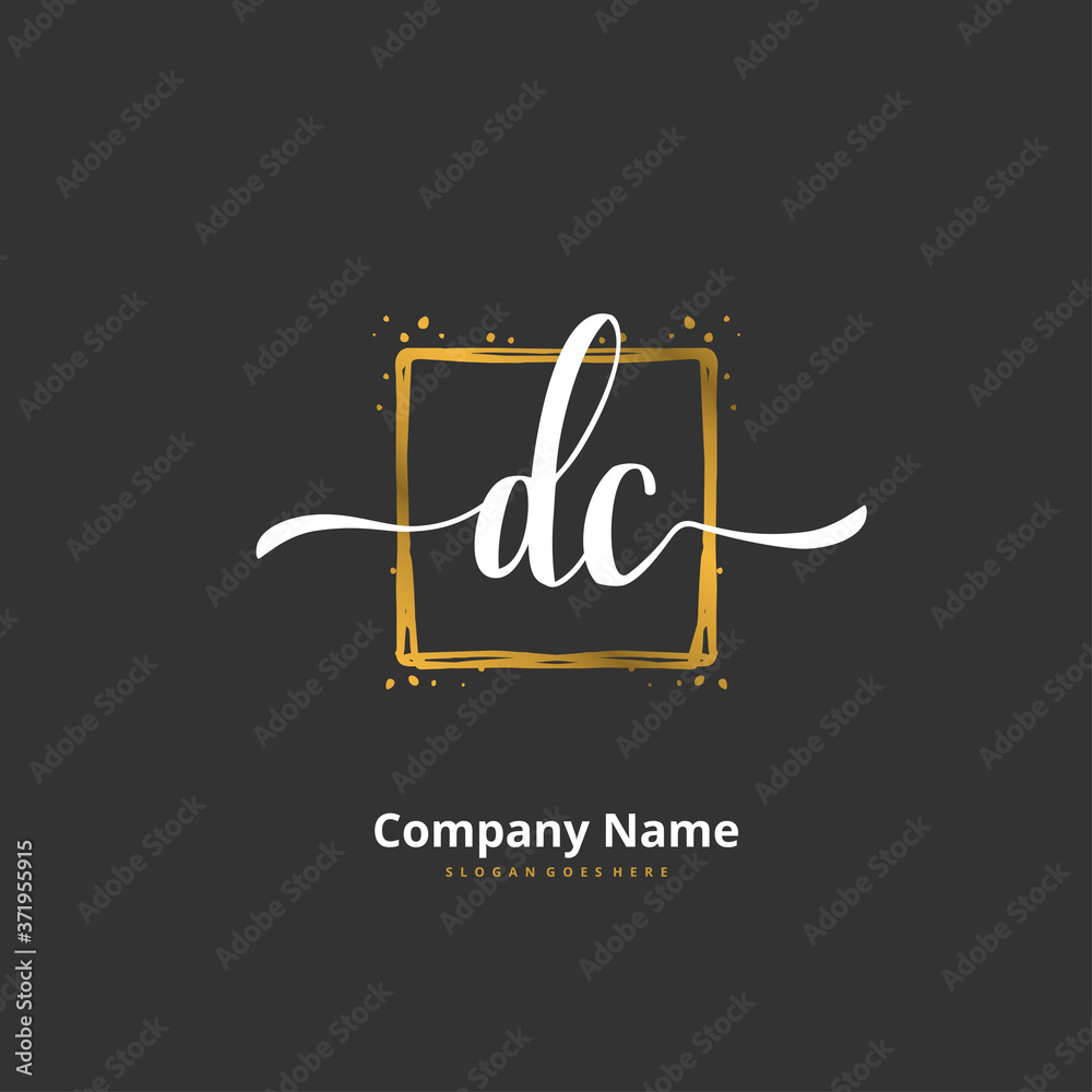 D C DC Initial handwriting and signature logo design with circle. Beautiful design handwritten logo for fashion, team, wedding, luxury logo. D C DC Initial handwriting and signature logo design with circle. Beautiful design handwritten logo for fashion, team, wedding, luxury logo.