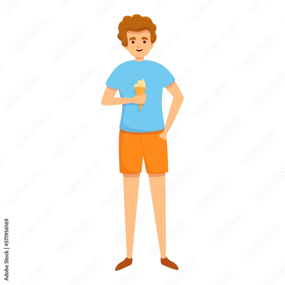 Family holidays icecream icon. Cartoon of family holidays icecream vector icon for web design isolated on white background Family holidays icecream icon. Cartoon of family holidays icecream vector icon for web design isolated on white background