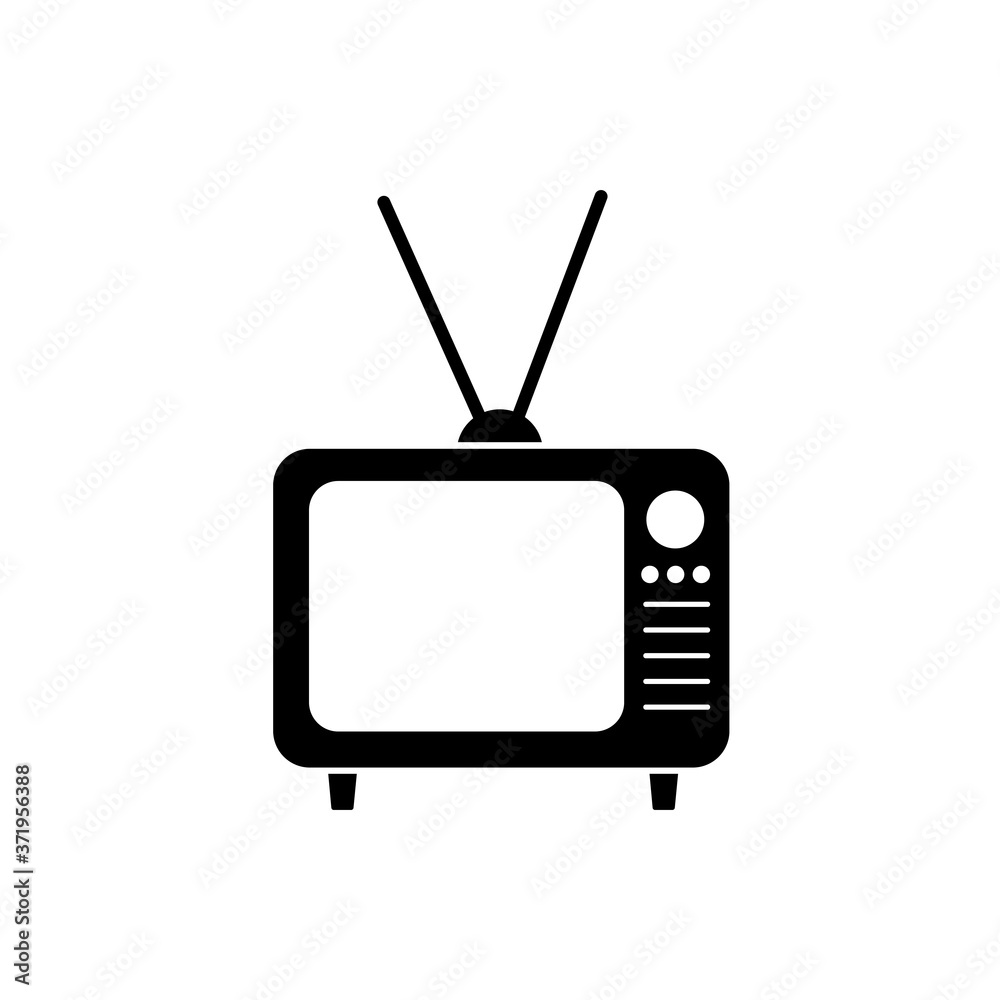 Retro tv icon , television symbol. Vector illustration Retro tv icon , television symbol. Vector illustration