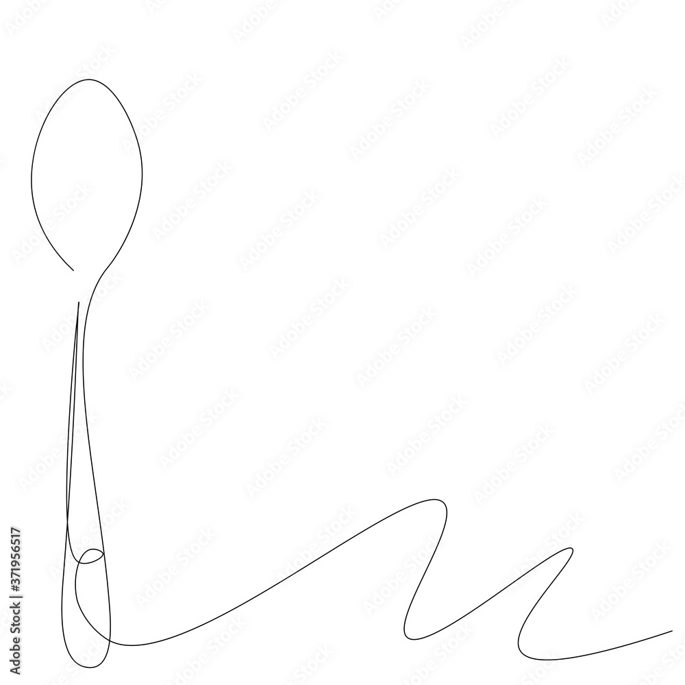 Spoon on white background. Vector illustration Spoon on white background. Vector illustration