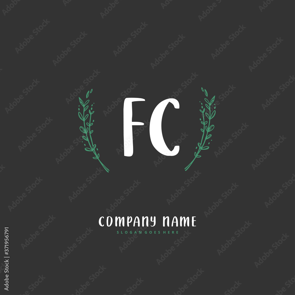 F C FC Initial handwriting and signature logo design with circle. Beautiful design handwritten logo for fashion, team, wedding, luxury logo. F C FC Initial handwriting and signature logo design with circle. Beautiful design handwritten logo for fashion, team, wedding, luxury logo.