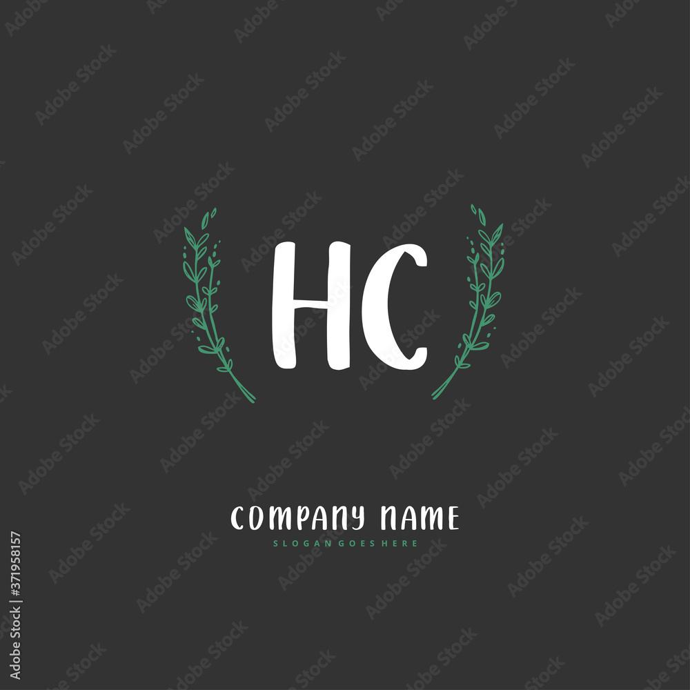 H C HC Initial handwriting and signature logo design with circle. Beautiful design handwritten logo for fashion, team, wedding, luxury logo. H C HC Initial handwriting and signature logo design with circle. Beautiful design handwritten logo for fashion, team, wedding, luxury logo.