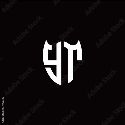 Initial Y T letter with shield modern style logo template vector Free Download Initial Y T letter with shield modern style logo template vector - GFXLoad