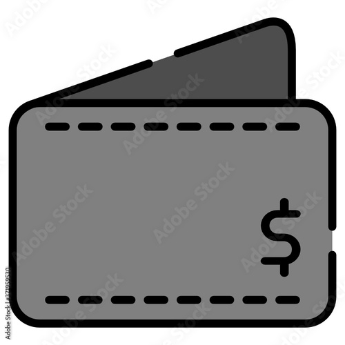 wallet icon vector illustration