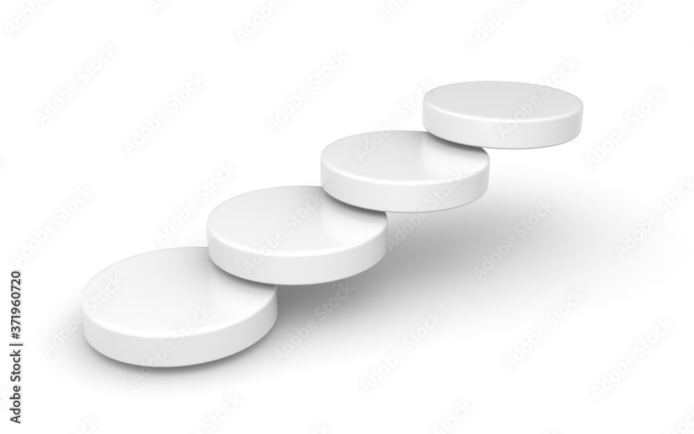 3D pill on white background 3D pill on white background