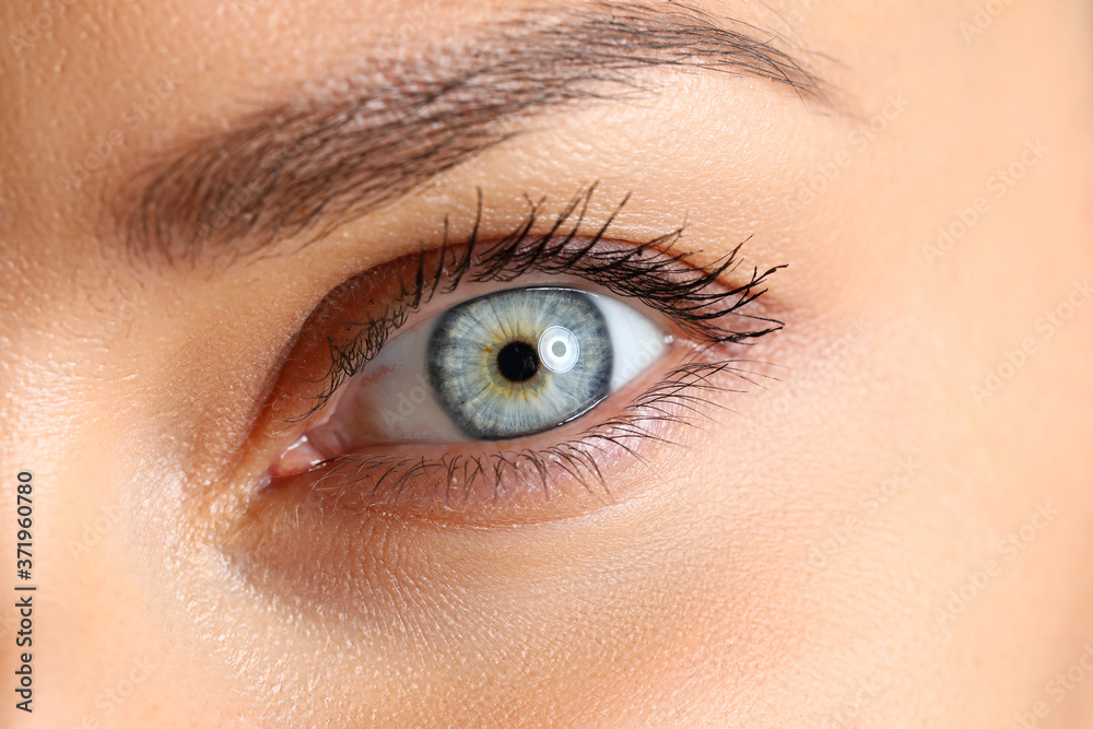 Amazing female blue and green colored eye Amazing female blue and green colored eye