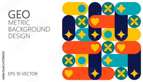 Abstract vector geometric pattern, background design  for web design, business card, invitation, poster, cover.