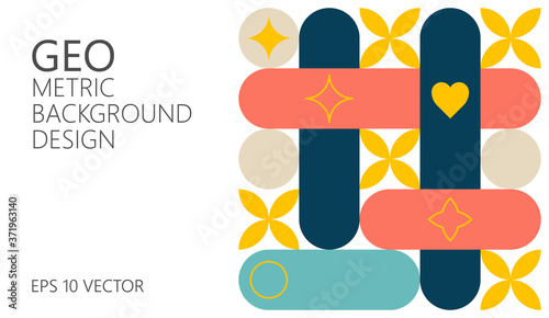 Abstract vector geometric pattern, background design  for web design, business card, invitation, poster, cover.