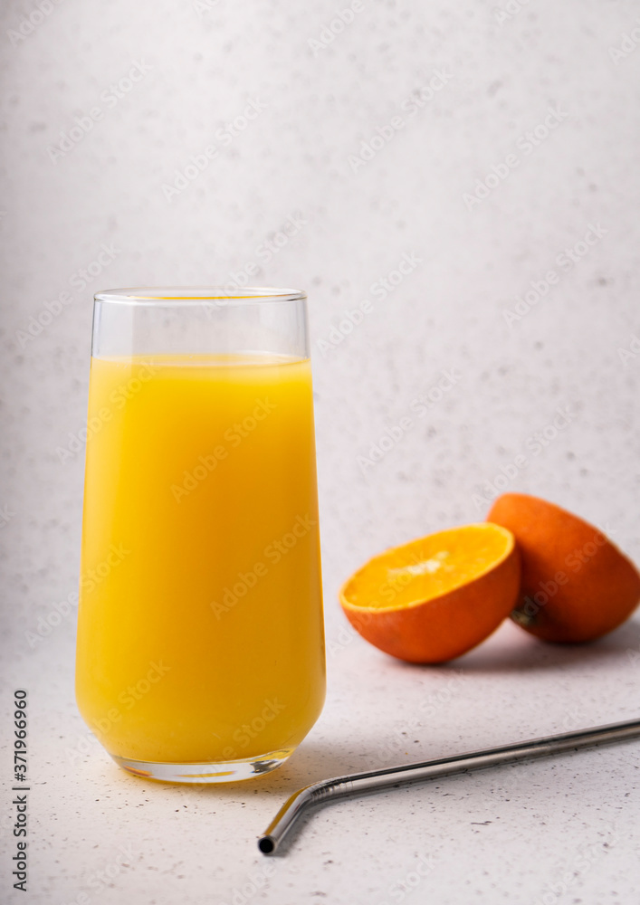 Fototapeta premium selective focus, fresh orange juice