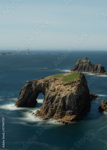 Land's end cornwall Lighthouse seascape / landscape