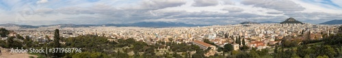 Panoramic views over Athens, Greece