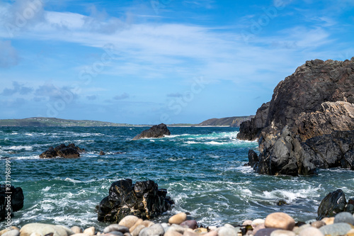 The beautiful coast next to Carrickabraghy Castle - Isle of Doagh, Inishowen, County Donegal - Ireland photo