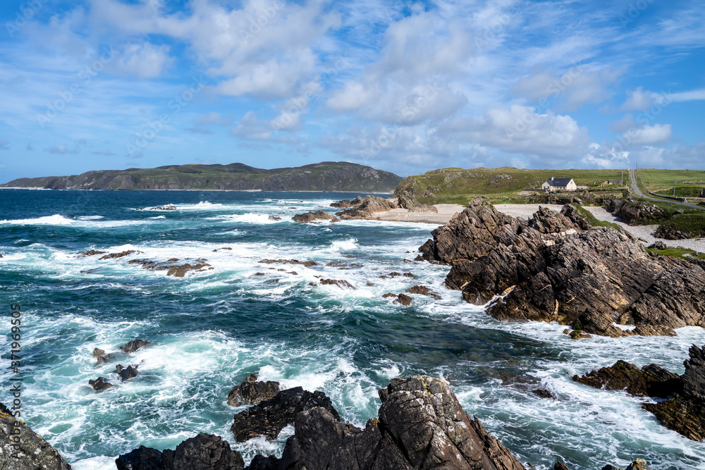 The beautiful coast next to Carrickabraghy Castle - Isle of Doagh, Inishowen, County Donegal - Ireland