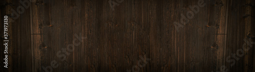 old brown rustic dark wooden texture - wood background panorama long banner 