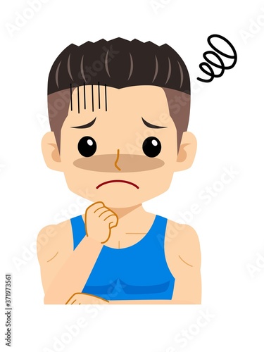 運動部の男の子