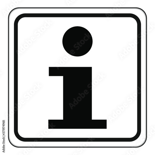 Info, Zeichen, Symbol, schwarz
