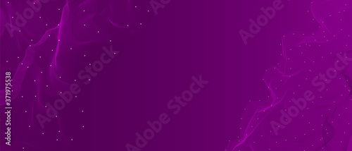 Purple elegant minimal festive abstract background. Beautiful vector particle...