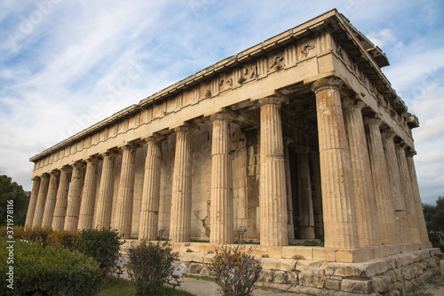 Views of the Temple of Hephaestus, Athens, Greece
