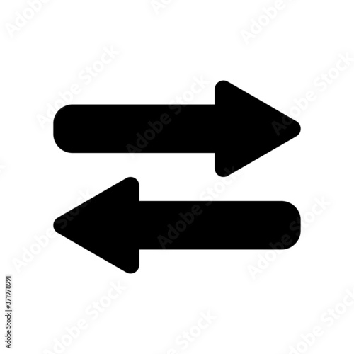 tow way arrow icon design black