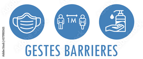 Affiche Gestes Barrières