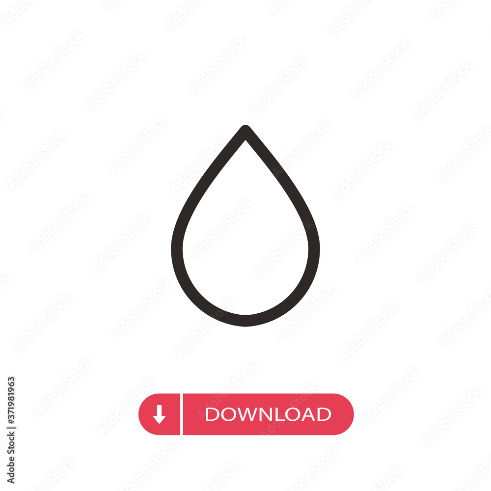 Drop icon vector. Water sign Drop icon vector. Water sign