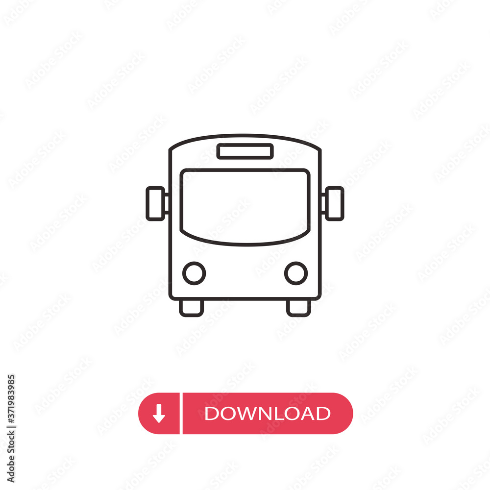 Bus icon vector. Transportation sign Bus icon vector. Transportation sign
