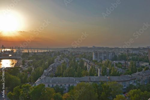 Ukraine, Berdyansk 08/12/2020. Berdyansk is a city in the Zaporozhye region of Ukraine. It is the administrative center of the Berdyansk region. National sea, climatic and mud resort. photo