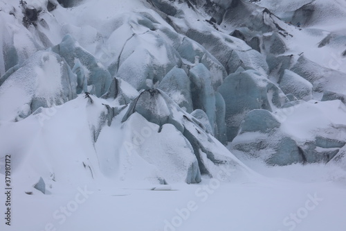 アイスランドの冬、氷河